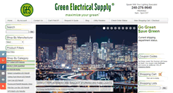 Desktop Screenshot of greenelectricalsupply.com